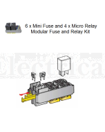 6 x Mini Fuse and 4 x Micro Relay Modular Fuse and Relay Kit