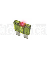 Littelfuse Auto Blade Fuses with Blown Fuse Indicator, ATO/ATC Size 10A 32VDC
