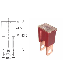 Pal Fuses Straight Male Terminal Large BTF040 40A 32VDC Link