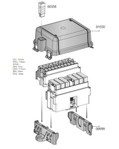 MTA 01550 Dual Module Cover
