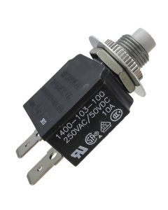 Mechanical Products 1400-103-030 3A Circuit Breakers Panel Mount Series 14 Thread