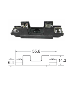 Bussmann S-8301-1 Fuseblock Max. 30A 300VAC/VDC 3AG Screw Terminals